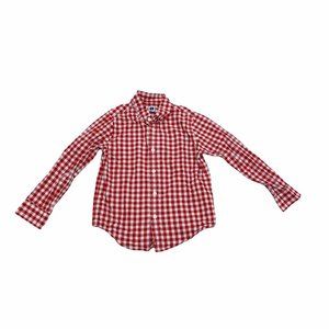 Janie And Jack Red Plaid Button Down Shirt 4